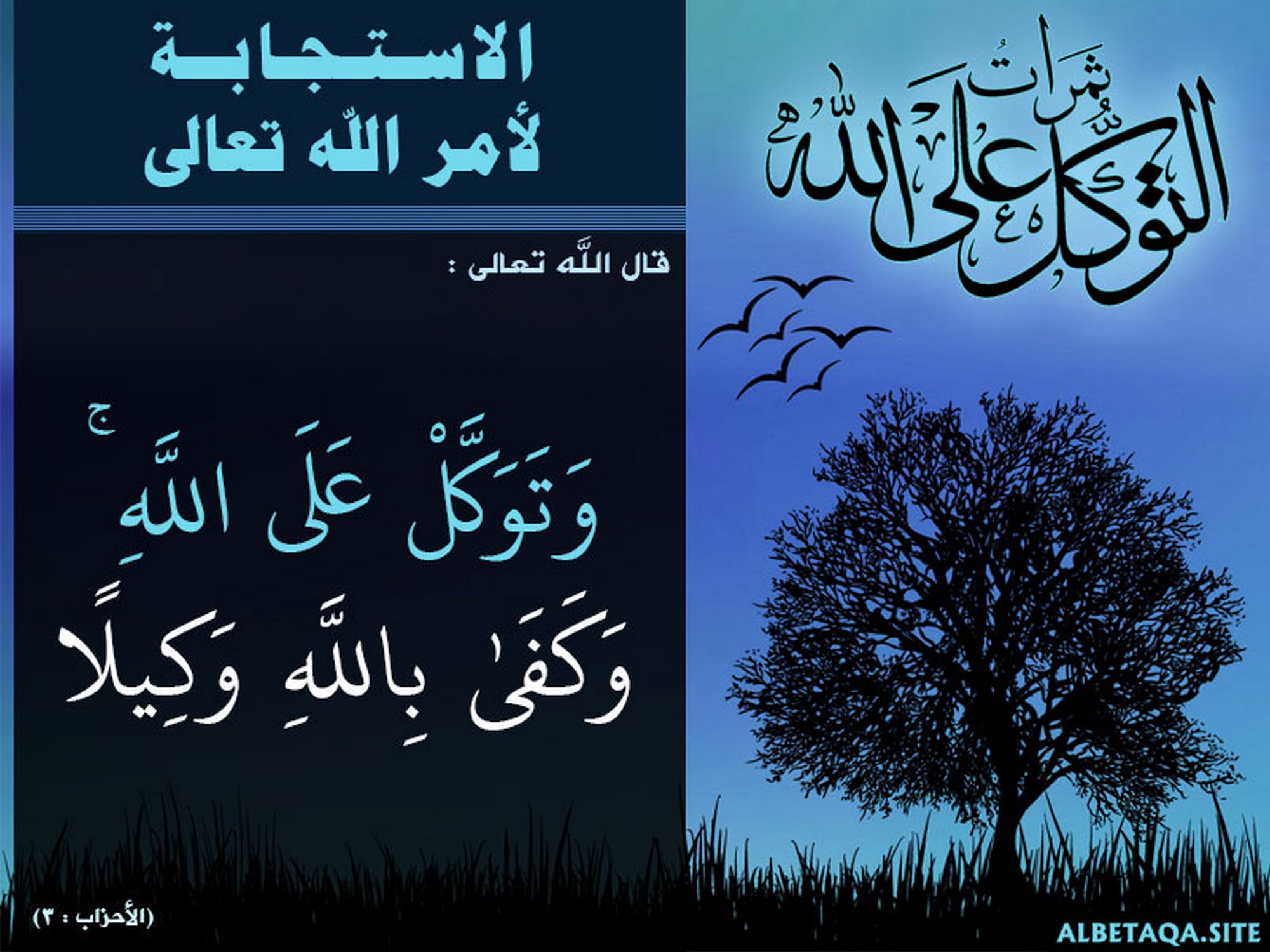وكفى بالله وكيلا
