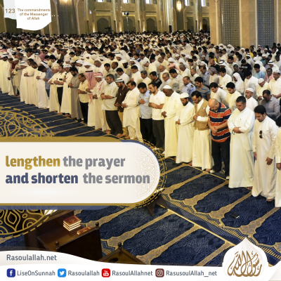 lengthen the prayer and shorten the sermon