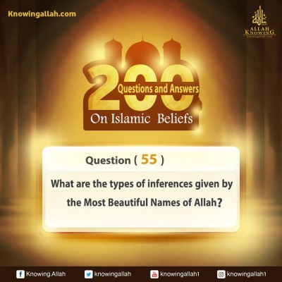 Q 55: How many indications do the Most Beautiful Names of Allah denote?