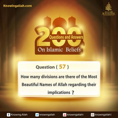 Q 57: How many indications do the Most Beautiful Names of Allah denote by way of Indication?