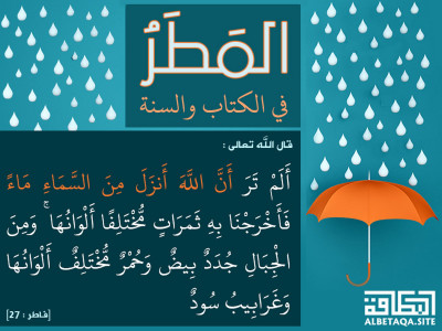 ألم تر أن الله أنزل من السماء ماء