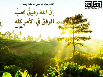 ﻿إن الله رفيق يحب الرفق
