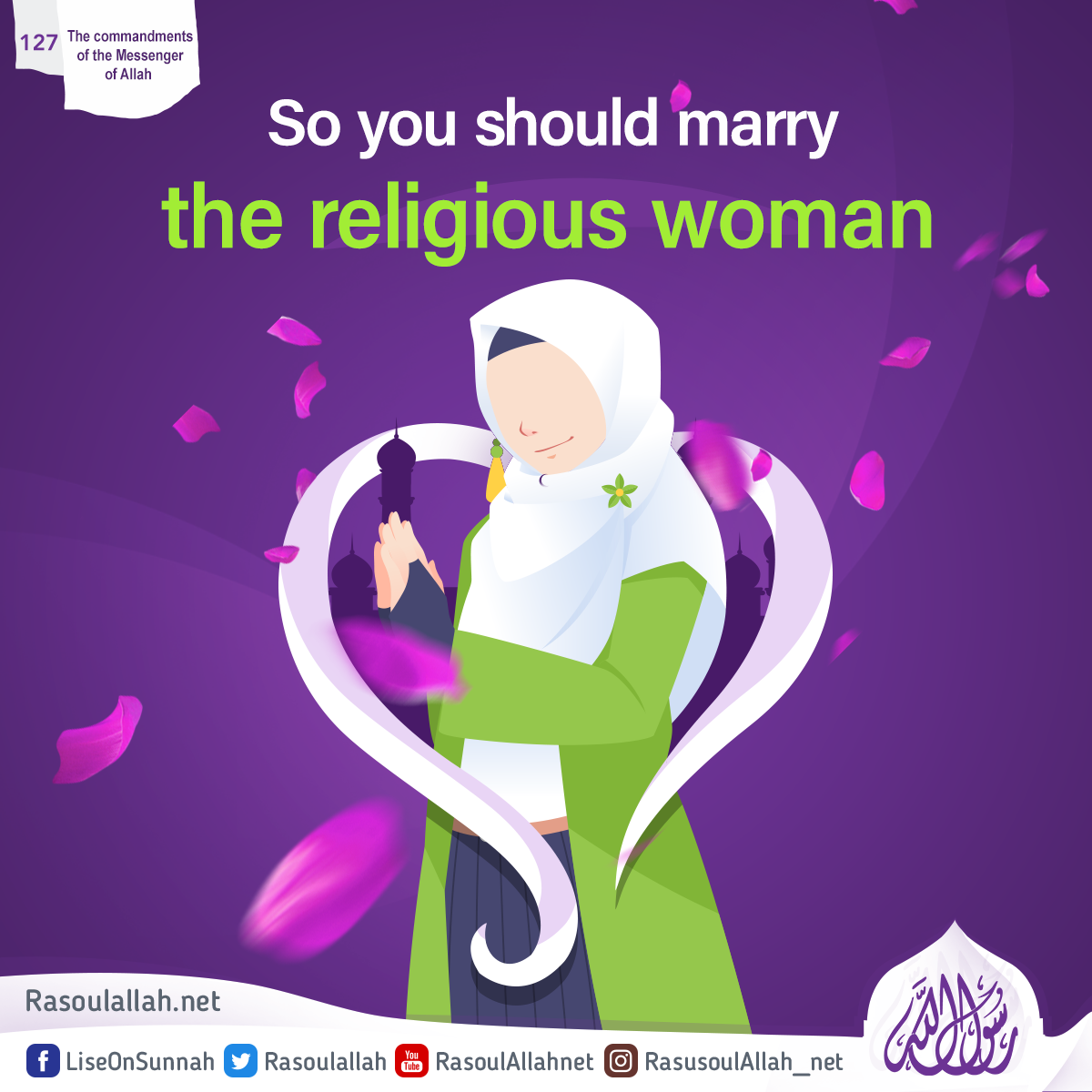 So you should marry the religious woman