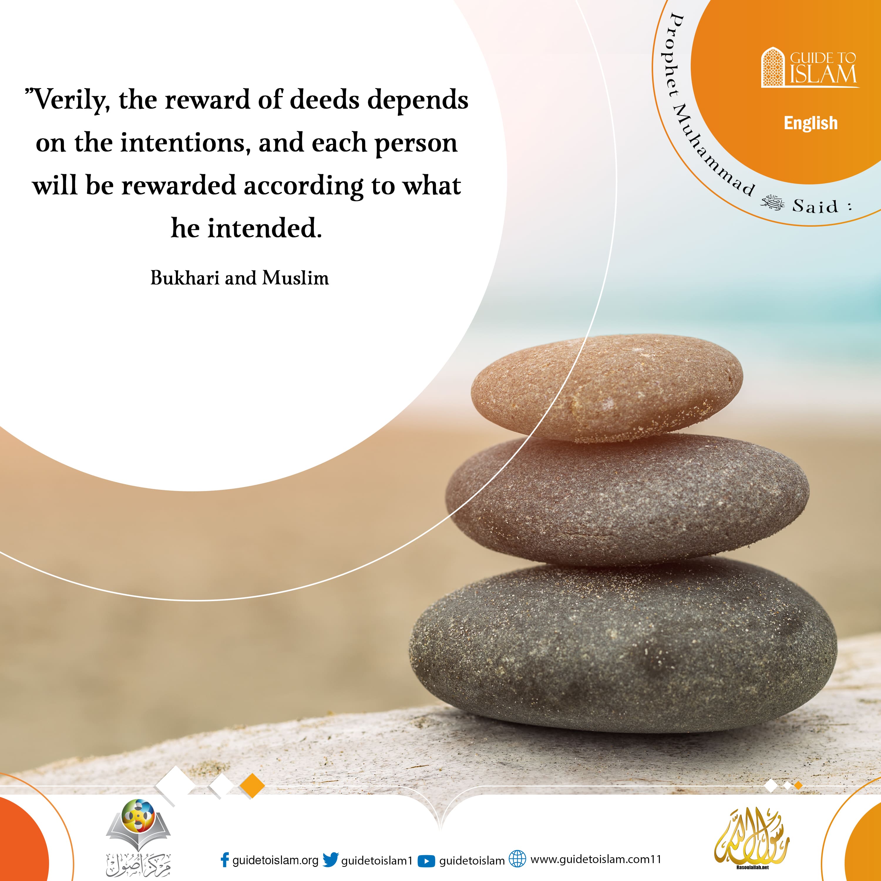 The reward of deeds depends on the intentions