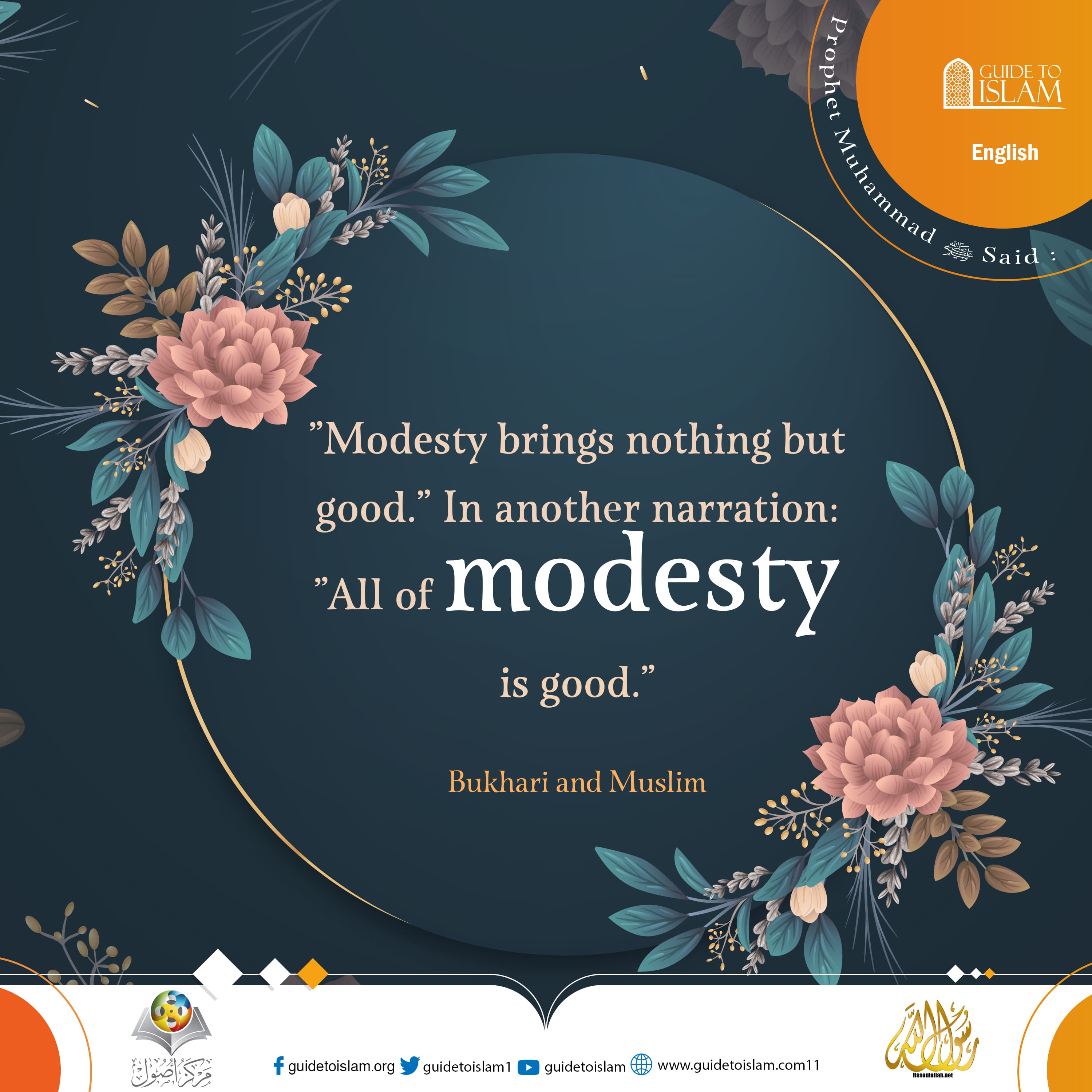 Modesty brings nothing but good